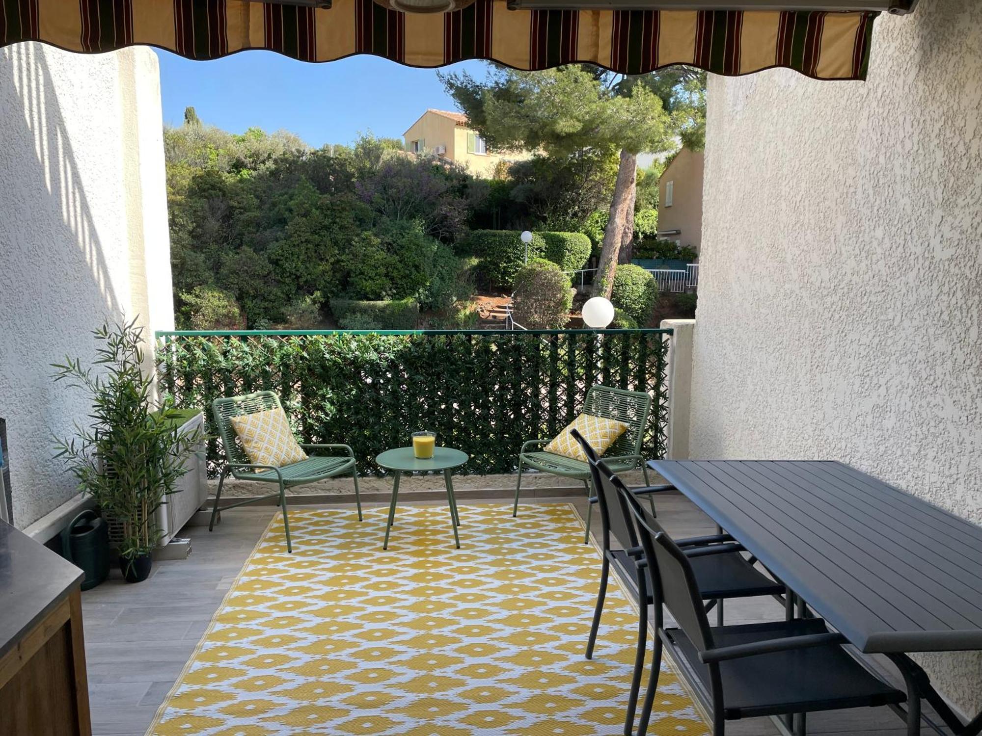 Studio 110 Grande Terrasse Proche Mer バンドール エクステリア 写真